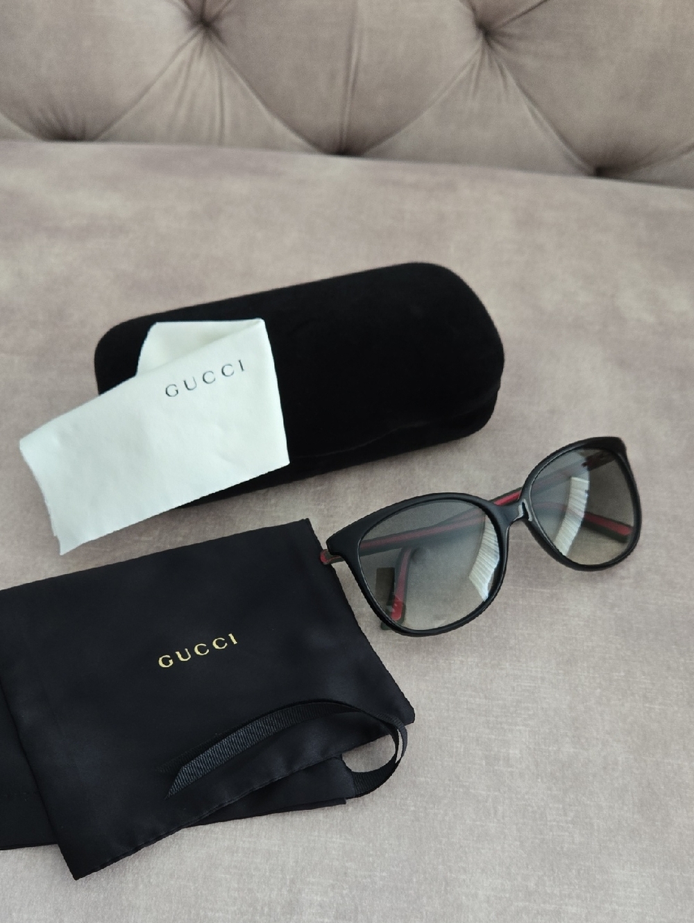 Gucci GG 0508S 001 56-17-14 Women's Sunglasses with Case, Made In Italy